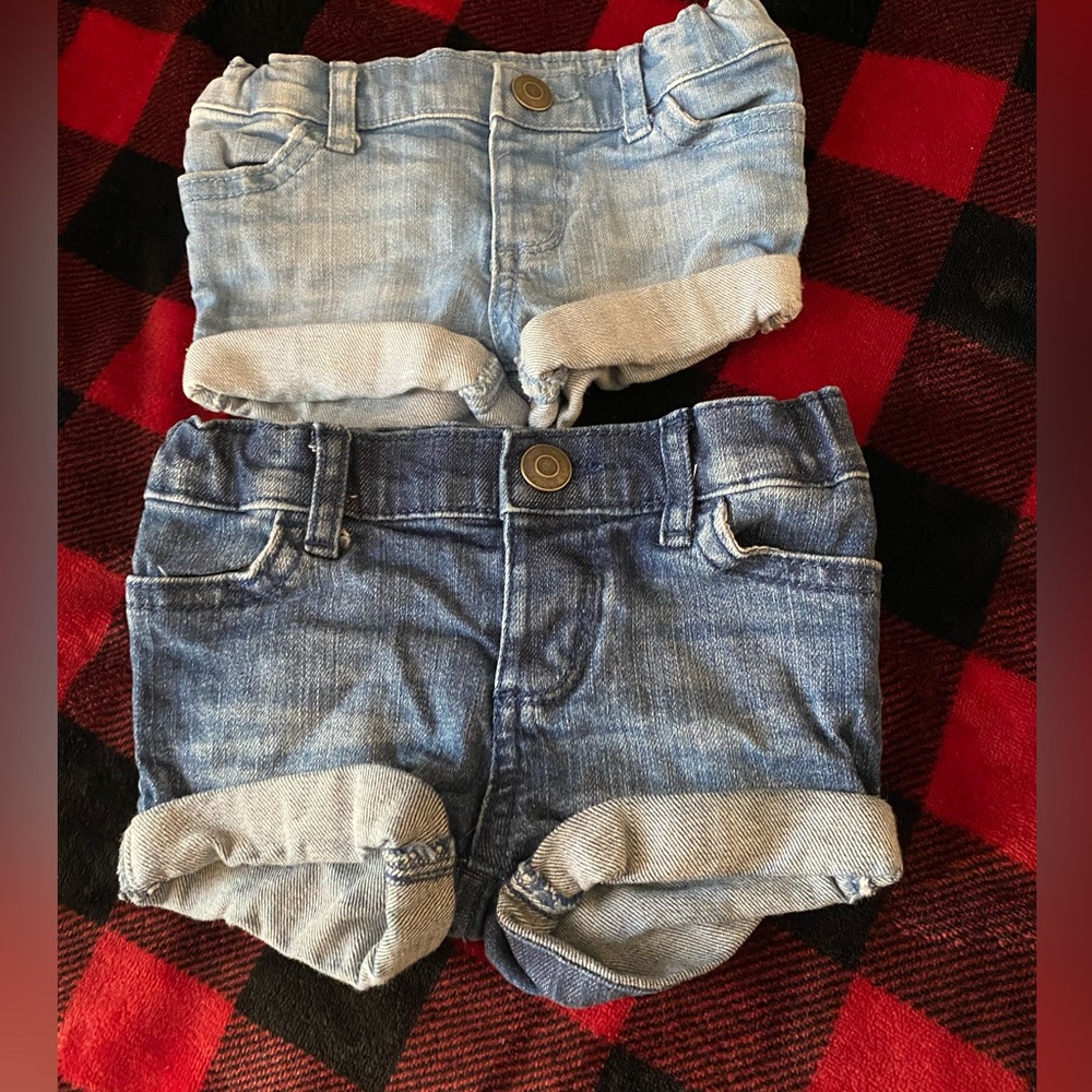Baby jean shorts